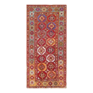 1920s Kazak Area Rug 4’4″ X 9’5″