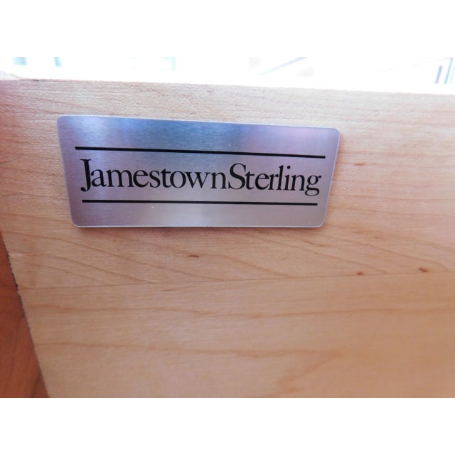 Late 20th Century Jamestown Sterling Cherry Dresser & Mirror For Sale - Image 5 of 13