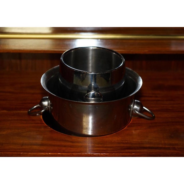 Large Steamer Trunk Home Bar with Glasses & Champagne Bucket from Starbay Surcouf, Set of 8 For Sale - Image 15 of 18