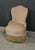 Small toad armchair in beige velvet dating from the 60s with a soft and comfortable seat. The curved backrest with an...