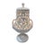 Vintage Italian G. Calligani White Reticulated Porcelain Accent Lamp For Sale