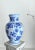 Late 20th-Century Contemporary Blue White Chinoiserie Earthenware Vase For Sale - Image 13 of 13