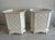Chinoiserie Vintage Fitz and Floyd Fretwork Chinoiserie Cachepot Planters - Pair For Sale - Image 3 of 8