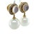 An elegant pair of Paspaley Muse earrings crafted in 18ct yellow gold, featuring luminous Australian South Sea pearls...