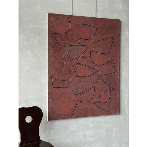 Georges Ferrato, Abstract Composition 4, Acrylic on Canvas For Sale - Image 5 of 8