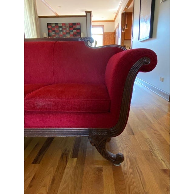Vintage Duncan Phyfe Style Sofa For Sale - Image 4 of 5
