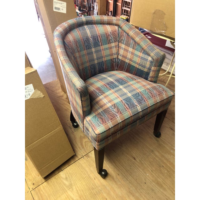 CTH Set of 4 Game Chairs With Casters. For Sale - Image 4 of 6