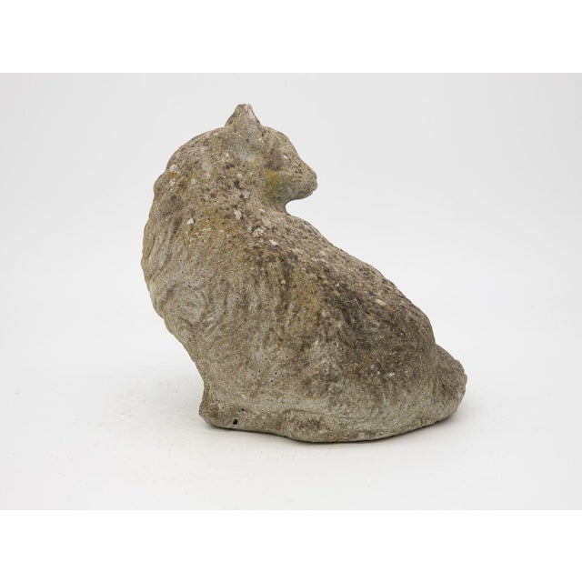 Cast Stone Cat Garden Ornament Chairish