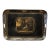 Antique Early 19th C Regency Black Lacquer Tole Tray W Unusual Roman Scene For Sale