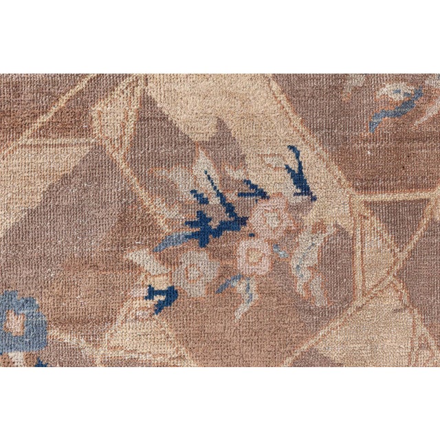 Taupe Vintage 1920s Chinese Art Deco Rug Doris Leslie Blau For Sale - Image 8 of 9
