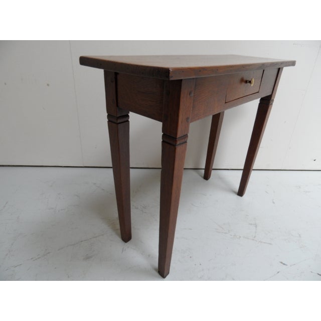 Antique Oak Side Table, 1890s For Sale - Image 9 of 12