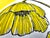 Yellow 1970s Mikasa Duplex Duet Yellow Poppy Chop Plate Designed by Ben Seibel For Sale - Image 8 of 13