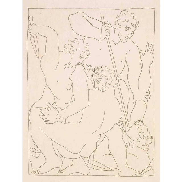 Pablo Picasso, Combat pour Andromède entre Persée et Phinée, from Les Métamorphoses d'Ovide, Etching For Sale - Image 4 of 4