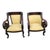 19th Century Walnut Empire Bedroom Chair Claw Feet-Newly Upholstered & Restored For Sale - Image 4 of 16