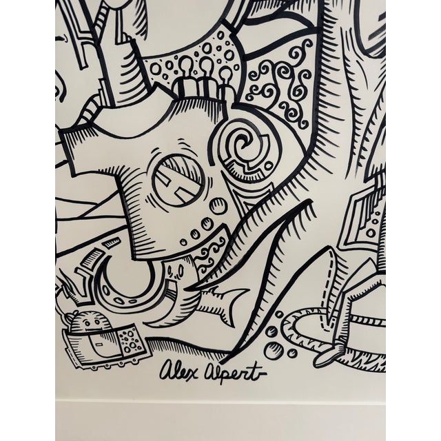 Alex Alpert “Waves” Abstract Expressionism - Original 1/1 - 42” X 84” For Sale - Image 4 of 10