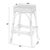 Coastal Robias 30 in. Seat Height Rectangular Rattan Backless Bar Stool, Baby Blue/ Natural Rattan Frame For Sale - Image 3 of 7