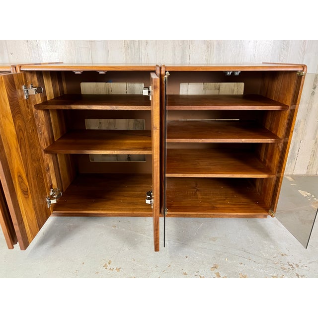 Brown Studio Crafted Modular Media Credenza For Sale - Image 8 of 13