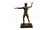 Neo-Classical Nude Bronze Zeus Figurine on a Black Marble Base For Sale - Image 5 of 9