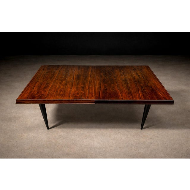 Brazilian Mid-Century Modern Extendable Dining Table in Hardwood, Cimo, 1960s - Lot 612 For Sale In New York - Image 6 of 8