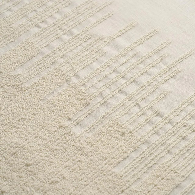 Schumacher SAMPLE - Schumacher Bonneville Sheer Fabric In Ivory For Sale - Image 4 of 4