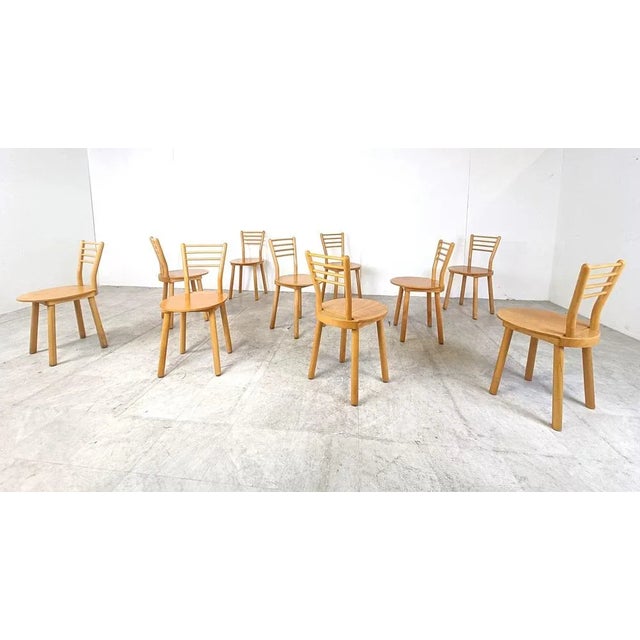 Vintage Scandinavian Dining Chairs, 1970s, Set of 10 For Sale - Image 11 of 12