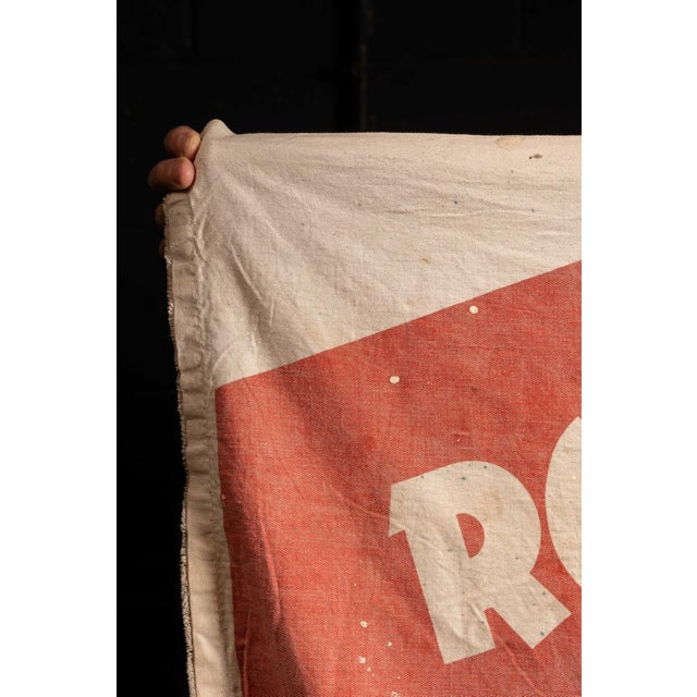 c. 1930s-1940s; Kendall Refining Co. - Bradford, PA Large printed cloth service station banner promoting Kendall Motor...