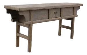 Antique Chinese Elm Dongbei Province Console Table