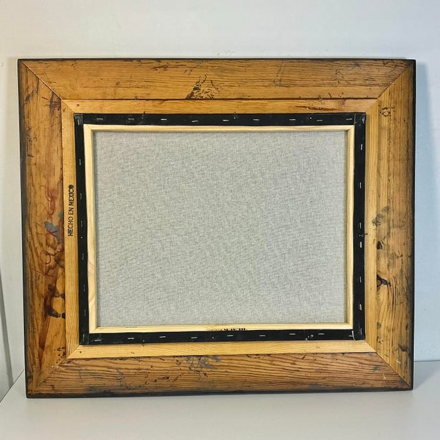 1960s Original Oil Painting Impressionist Blue Vase Still Life by Edith Weir. For Sale - Image 11 of 11