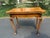 Antique George 11 Burl Wood Leather Top Games Table For Sale - Image 4 of 12