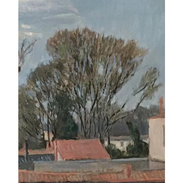 Eugène Louis Martin, Paysage animé, 1953, Oil on Canvas, Framed For Sale - Image 6 of 11