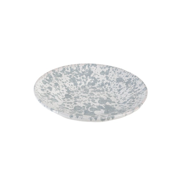 Italian Taverna Speckled Dinner Plate, Gray/White, Set of 4 For Sale - Image 3 of 3