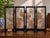 Mid-Century Chinese SAN YOU Cork Carving Four-Panel Tabletop Screen Vintage Chinese four-panel tabletop screen featuring...