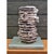 13.8" Modernist Black and White Sculpture Ceramic Vase For Sale - Image 4 of 10