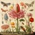 Insects and Flowers – Natural History Fine Art Print This captivating fine art print reproduces a richly detailed natural...