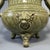 Chinese Celadon Tripod Censer, Lion‑Finial Lidded Incense Burner for Collectible Display For Sale - Image 6 of 7