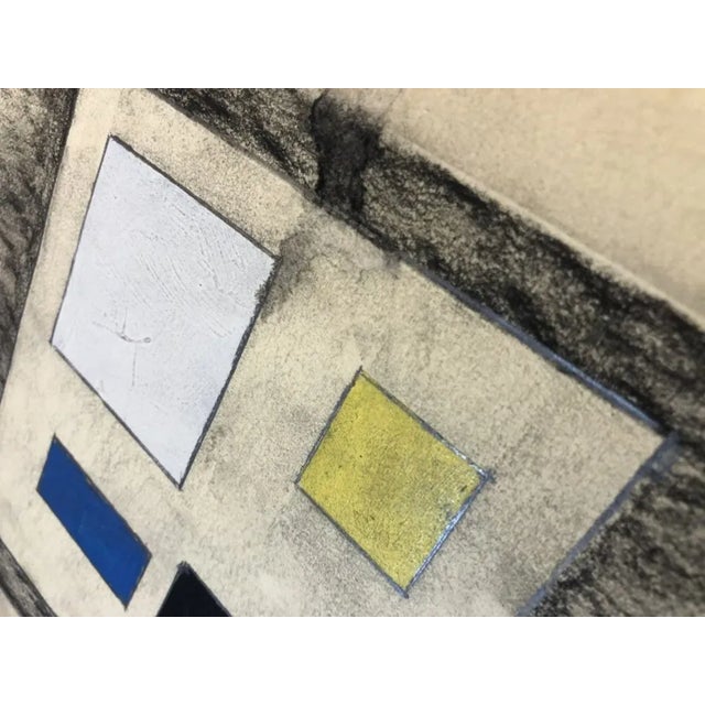 Gray 1960s Burgoyne Diller (Untitled) Painted Collage For Sale - Image 8 of 10