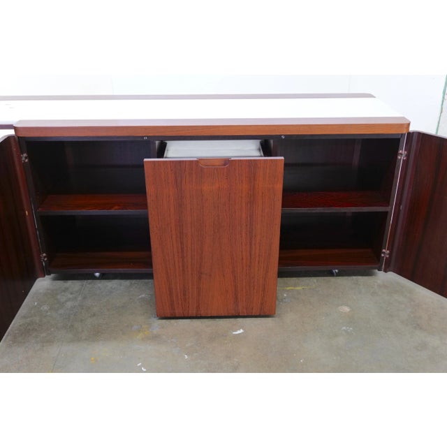 1970s Mid Century Modern Italian Credenza For Sale - Image 10 of 13