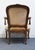 High End Vintage Walnut Louis XV French Provincial Accent Arm Chair For Sale In Kansas City - Image 6 of 9