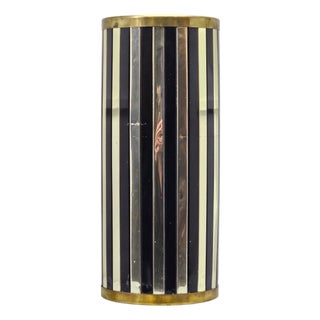 Mid-Century Black and Chrome Umbrella Stand by Siva Poggibonsi, Italy, 1950s For Sale