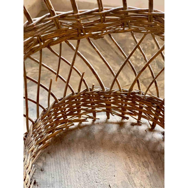 Antique Early 20th Century Wicker and Wrought Iron Baby Pram, Italy For Sale - Image 12 of 15