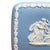 English Early 20th Century Wedgwood Blue Jasperware Lidded Trinket Box With Neo Classical Relief For Sale - Image 3 of 11
