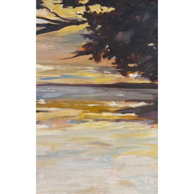 Abstract "Abstract Landscape Original Titled "Water Journey" For Sale - Image 3 of 5