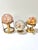 Vintage Marble Stone Spheres Balls on Brass Pedestal - Set of 3 For Sale - Image 4 of 10
