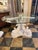Hollywood Regency Painted Dolphin Dining Table For Sale - Image 3 of 12