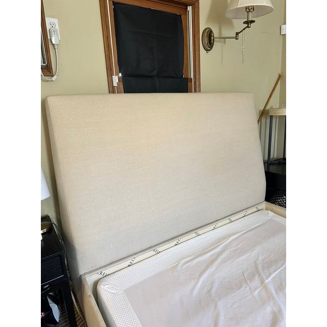 2010s Kreiss Collection Panama Bed Frame, Queen, Upholstered For Sale - Image 5 of 9
