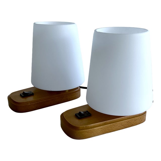 Vintage Danish Table Lamps, Set of 2 For Sale