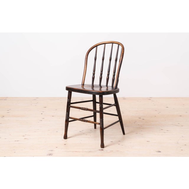 Wood Antique Countryside Style Dining Chairs, 1890s, Set of 4 For Sale - Image 7 of 12