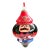 Vintage Pier 1 Li Bien Nutcracker Glass Christmas Ornament - Reverse Hand Painted Blown Glass Holiday Decor For Sale