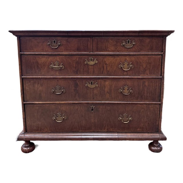 Antique English Georgian Two Over Three Chest For Sale
