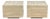 Pair of Travertine Modernist Side Tables For Sale